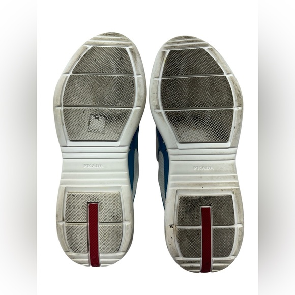 Prada sport patent leather colorblock pattern sneaker size-9US - Picture 5 of 8